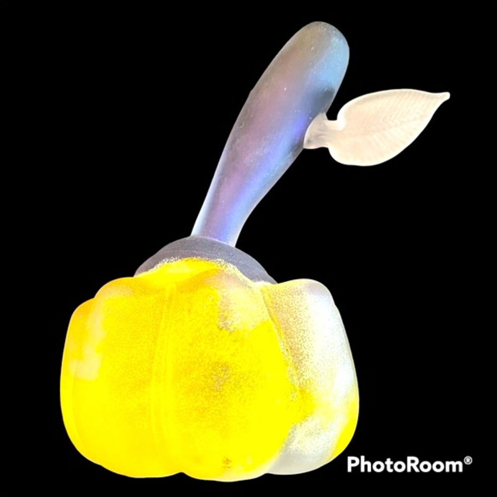 Exquisite Hand Blown Glass Organic Shaped Piece. Artist used ComplementaryColors